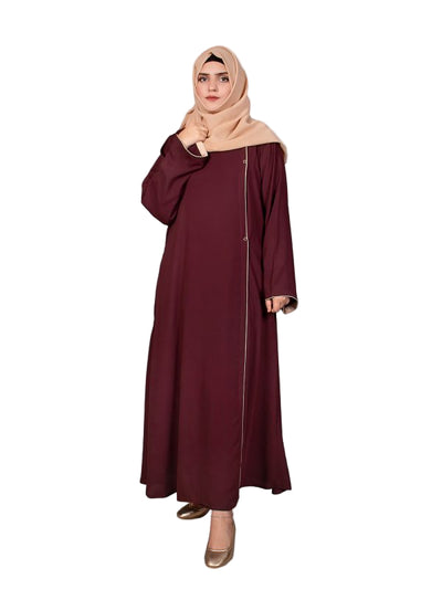 Single Abaya Maroon