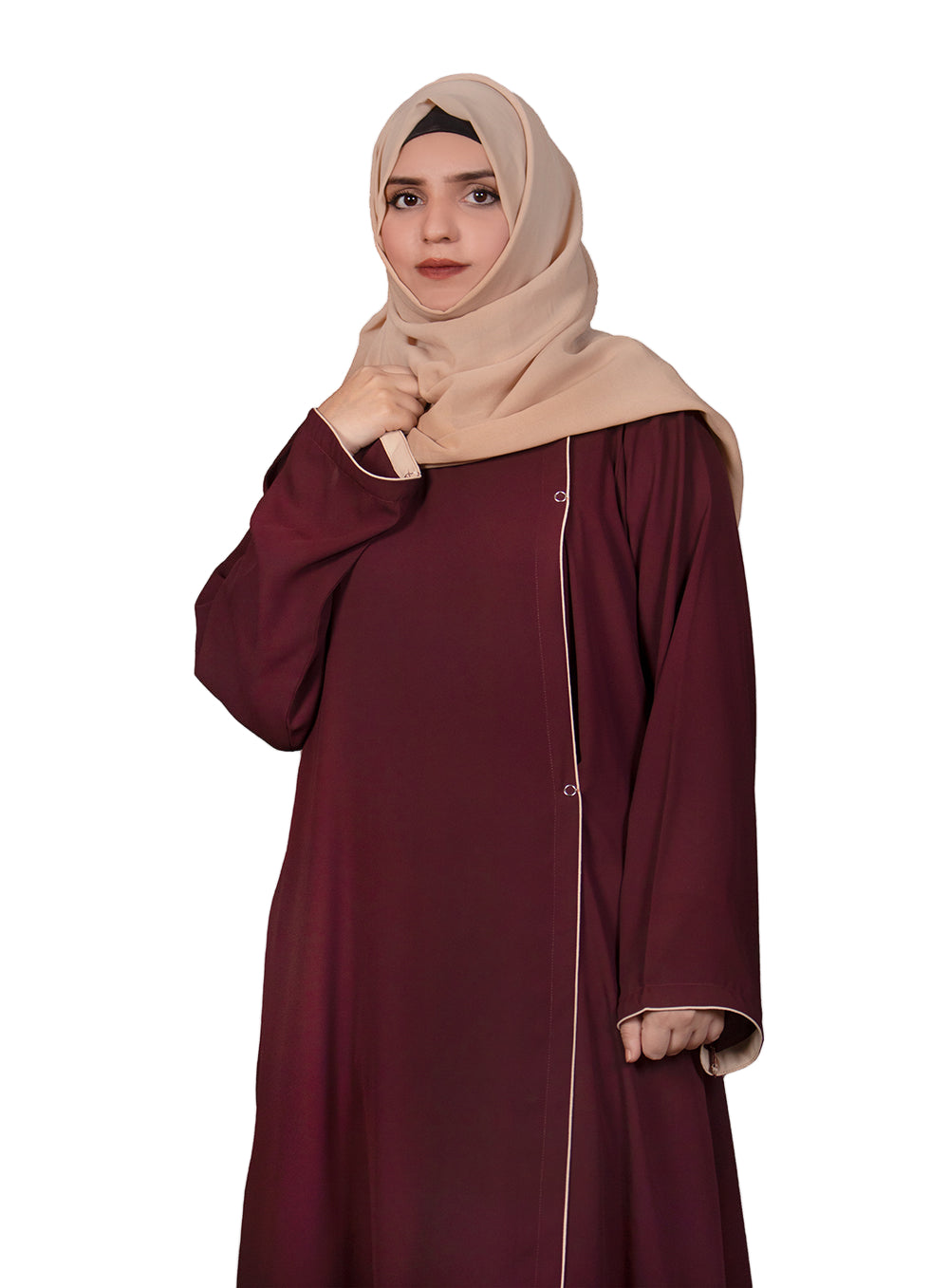 Single Abaya Maroon