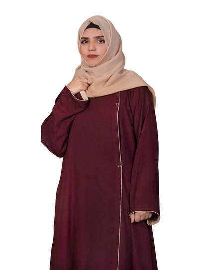 Single Abaya Maroon