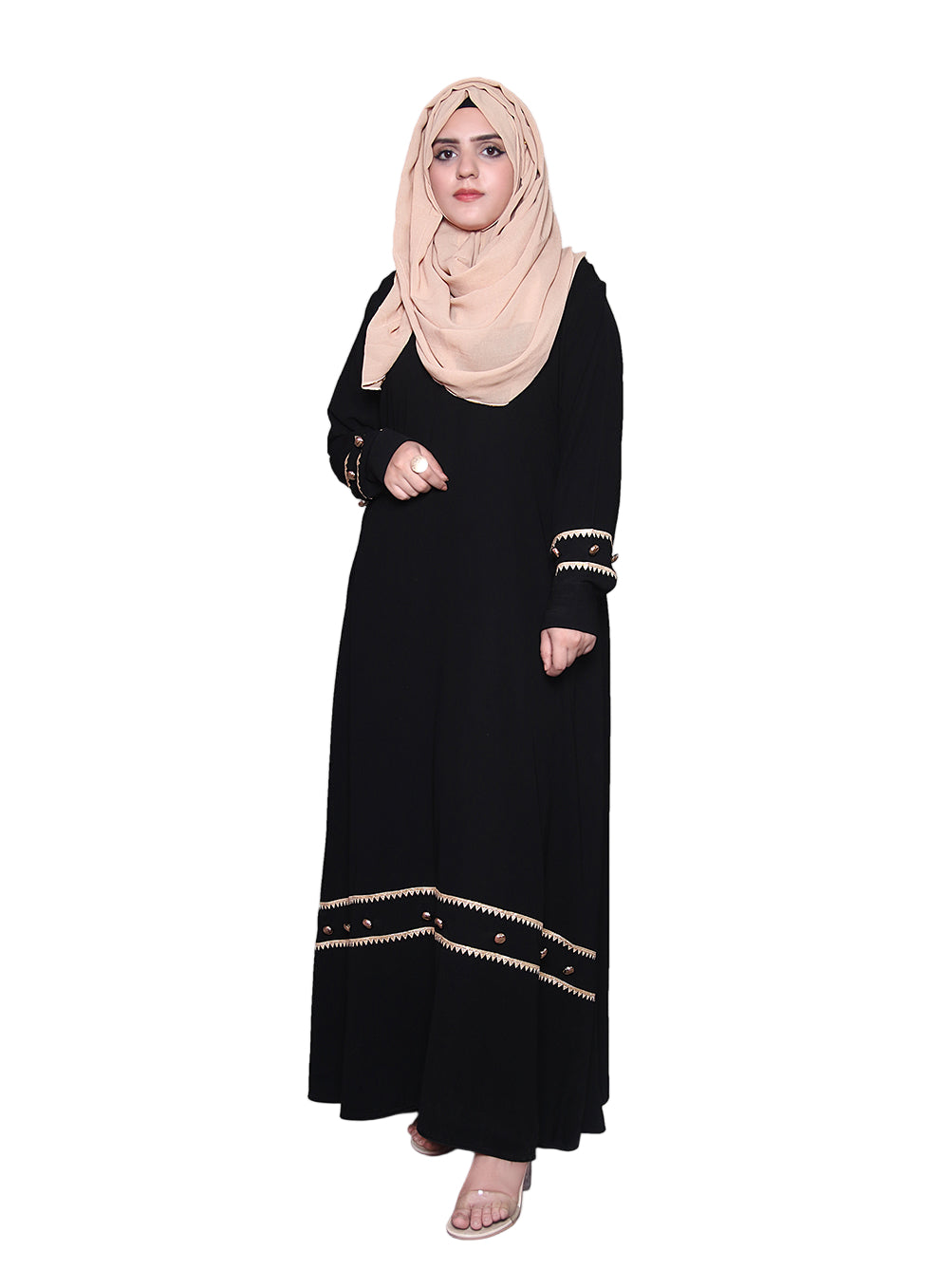 VERTICAL LACE ABAYA