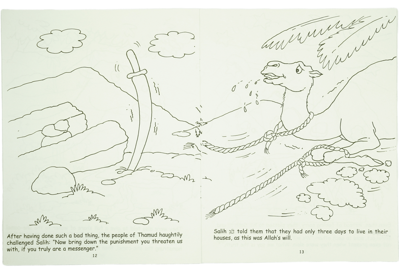 The Camel and Evil People cooring book