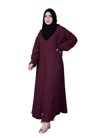 SINGLE ABAYA DARK PINK