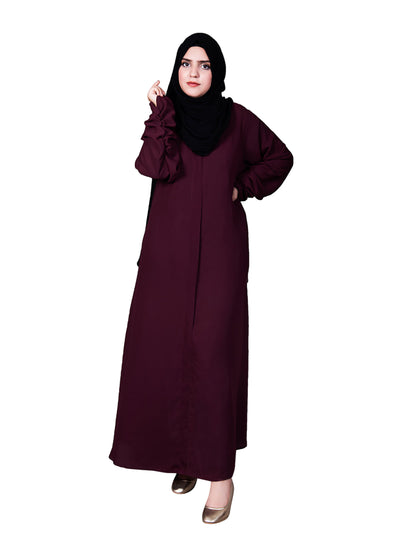 SINGLE ABAYA DARK PINK