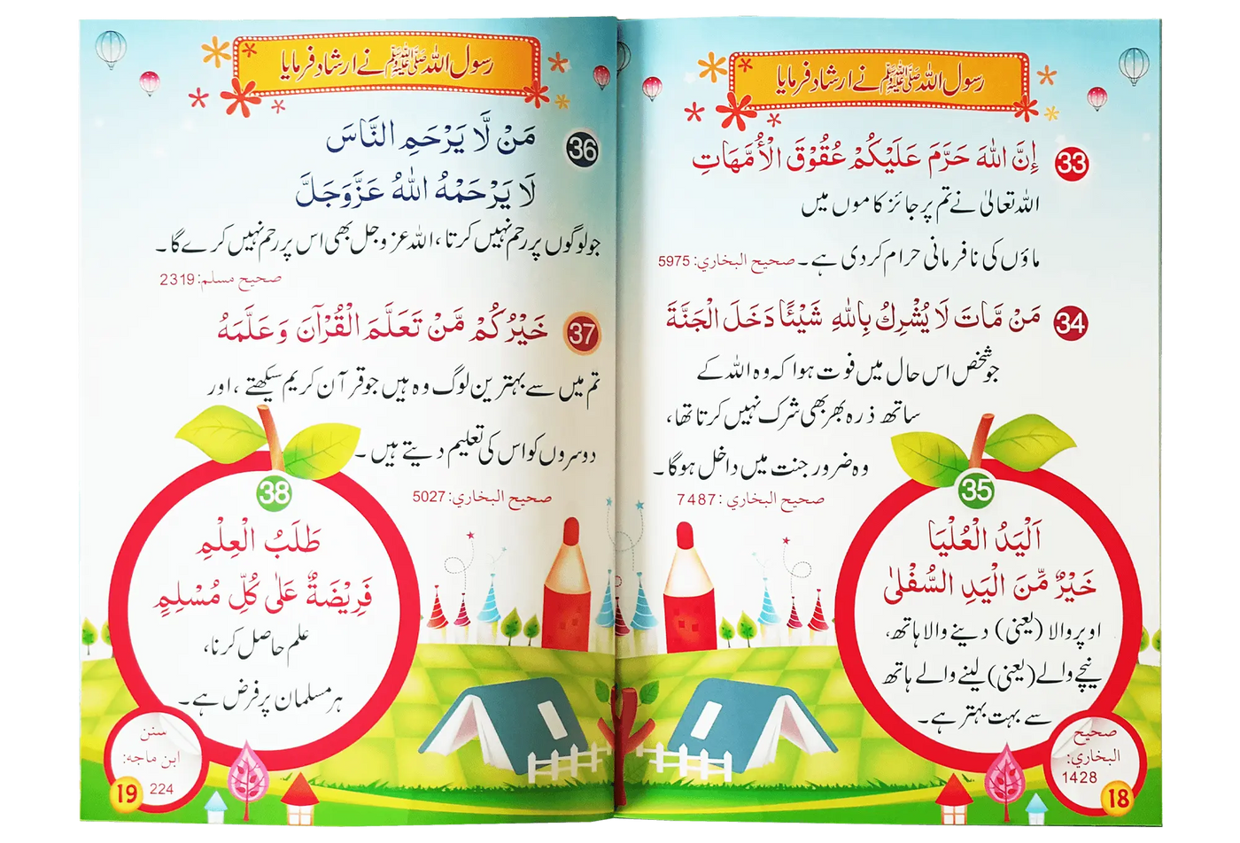 60 (Sixty) Sunehri Ahadith