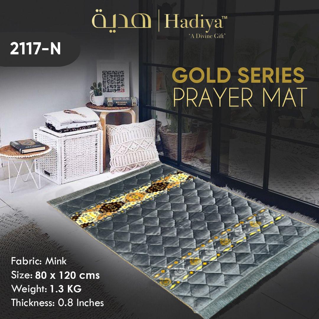 Grey 2 Strip - Gold Series Prayer Mat