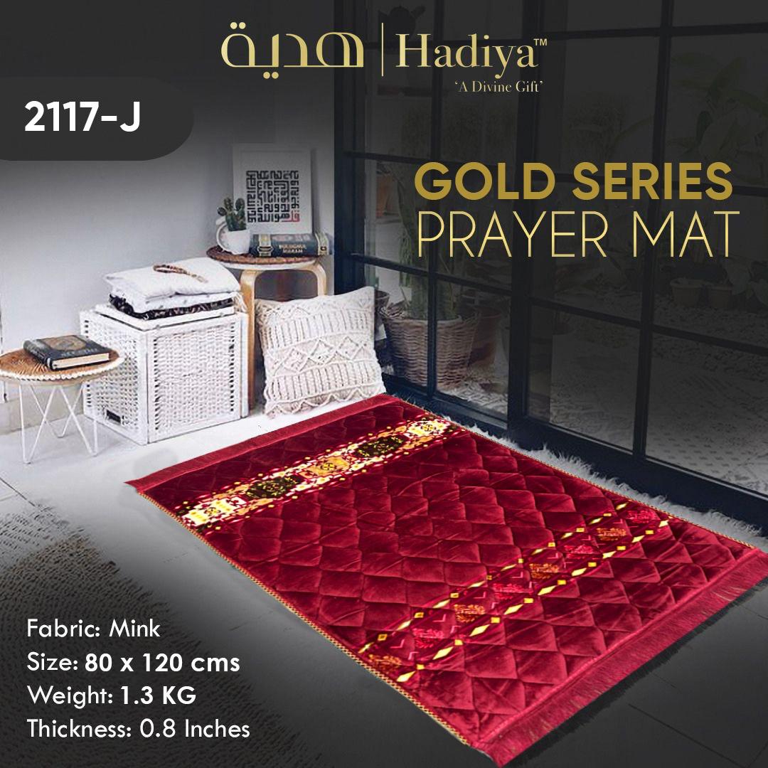 Red 2 Strip - Gold Series Prayer Mat