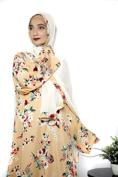 Floral Abaaya