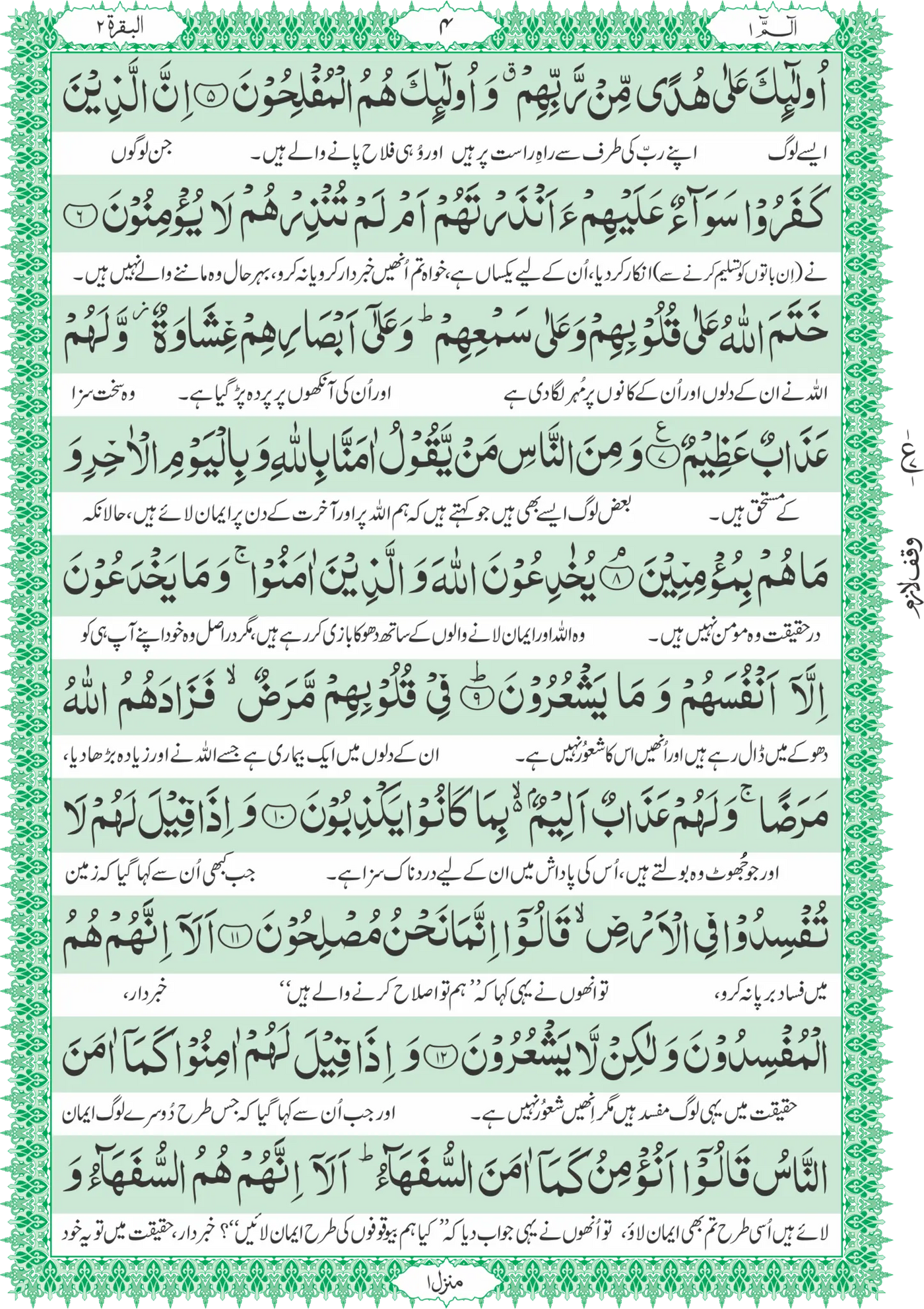 Sipara Set. Translation of the Holy Quran (between the lines)