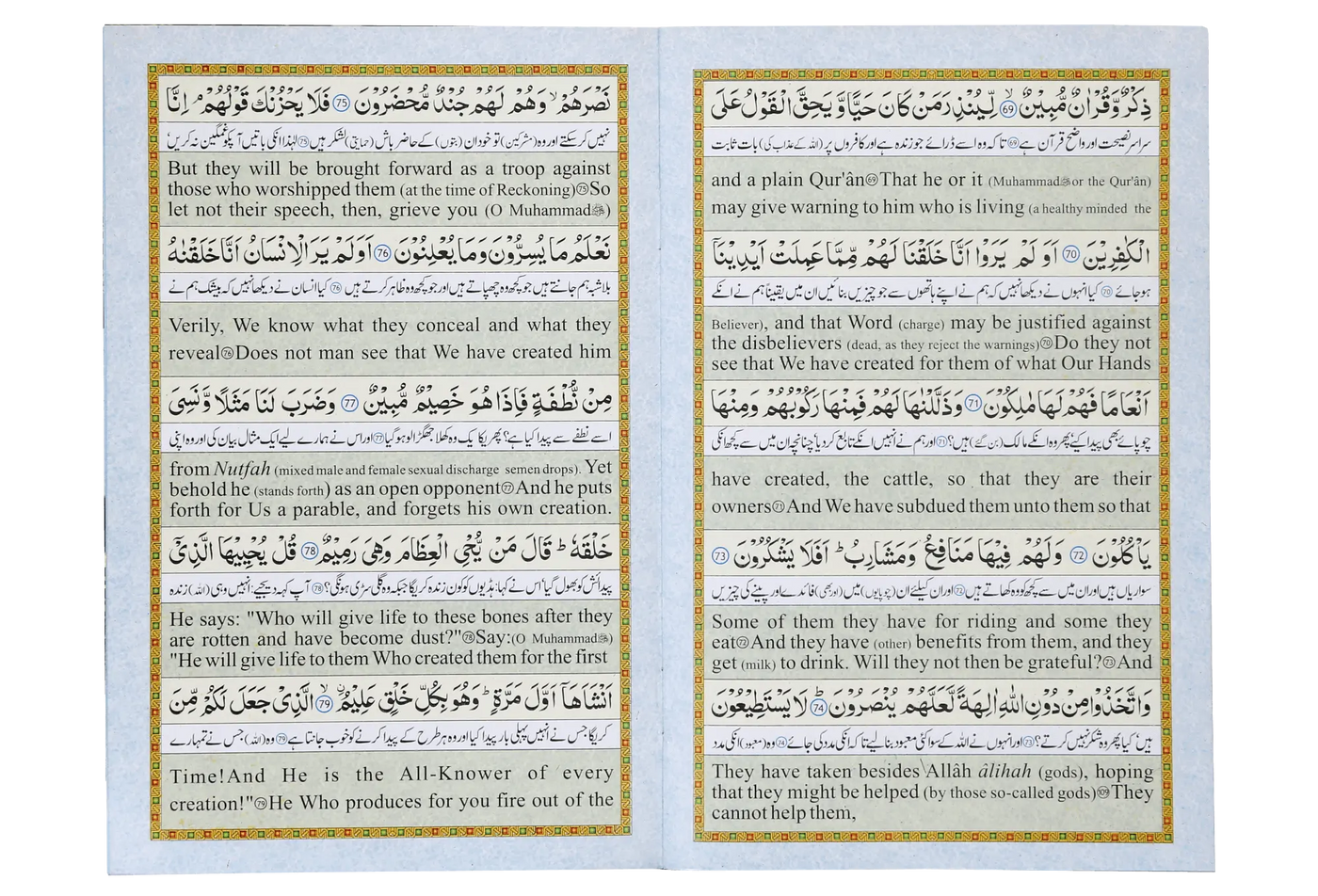 Surah Yaseen (Urdu and English)